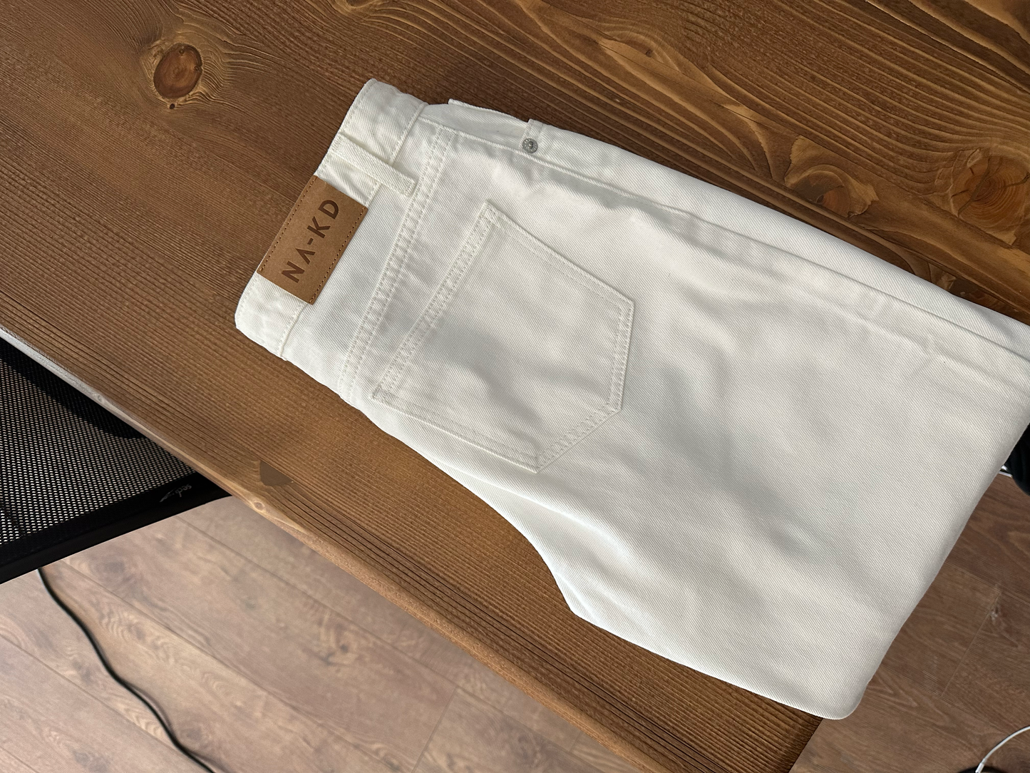 Nakd Beyaz Wide Leg Jean